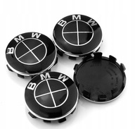 BMW Black Caps Caps 56mm 6850834 01 Set