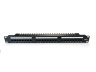 Patch panel 19'' 24 portov, cat.5e, U/UTP, 1U