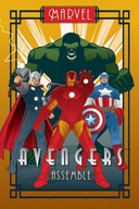 Marvel Avengers Art Deco Group - plagát 61x91,5 cm