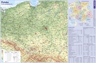 STOLNÁ PODLOŽKA FYZICKÁ MAPA POĽSKA