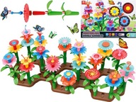 KVETY STAVEBNÉ BLOKY 160 kusov KVETY PUZZLE CREATIVE GARDEN