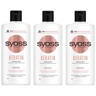 Syoss Keratín kondicionér pre lámavé vlasy 440 ml x3