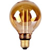 E27 G95 4W DecoVintage LED žiarovka Amber Pillar