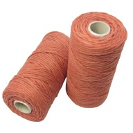 ECO TWIST krútená makramé šnúra 3mm TERRACOTTA