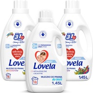 LOVELA Hypoalergénna mliečna farba Biela 3x 1,45l