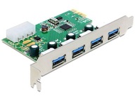 DELOCK PCI Express karta -> USB 3.0 4 porty NEC