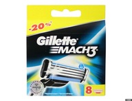 Gillette Mach 3 náhradné žiletky 8 kusov