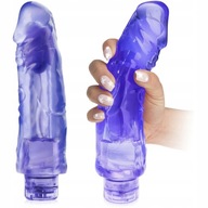 VEĽKÉ GÉLOVÉ DILDO S VIBRÁCIAMI - PENIS XXL DIA. 6 cm