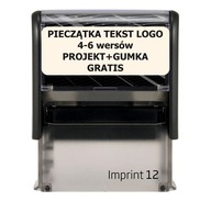 Trodat Imprint 8912 pečiatka čierna 47x18mm 4-6 riadkov + dizajn + guma