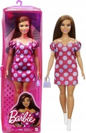 Bábika Barbie Fashionistas Bodkované šaty GRB62