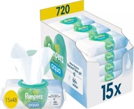 PAMPERS HARMONIE AQUA VLHČENÉ Utierky 15 x 48 ks