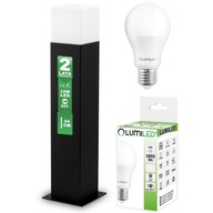 Záhradná lampa POST 44cm New York + LED 10W E27