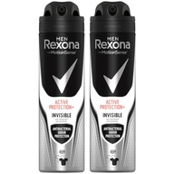 REXONA MEN Active Invisible Antiperspirant 2x150ml