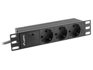 LANBERG PDU-03F-0200-IEC-BK lišta (2 m) Čierna