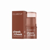 Bronzerová tyčinka Claresa na kontúrovací make-up CHEEK 2 CHEEK 01 neutrálna