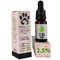 CBD KONOPNÝ OLEJ 2,5% | pre PSA & MAČKU | Omega-3 LOSOSOVÝ olej | 10 ml