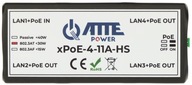 Spínač POE EXTENDER XPOE-4-11A-HS 4-PORT ATTE