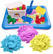 BibiMoon Kinetic Sand 3kg SADA KRABIČKY NA PIESOK FORMY