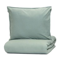 KINSEY bavlnené obliečky mint s džínsovým švom 160x200 + 2*50x60 HOMLA