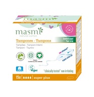 SET 3 x Masmi BIO tampóny SUPER PLUS bez aplikátora 100% ECO 15 ks.