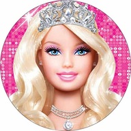 Barbie s potlačou cukrovej oblátky