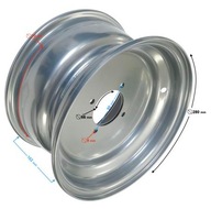 Strieborný predný ráfik 10x5,5 (90mm) ATV