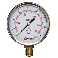 GLYCERÍNOVÝ MANOMETER 100 mm DNO 1/2 16 BAROVÉ HODINY