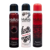 Malizia sada 3 sprejových deodorantov CHERRY PASSION SECRET MUSK