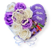 Darčeková súprava Milka Heart Cake ku dňu matiek