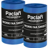 EXPERT viazané vrecia na odpadky 60l 100 ks SET X2