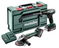 BS 18 vŕtačka/skrutkovač + W 18 LTX 125 Quick METABO uhlová brúska