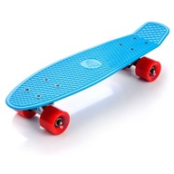 METEOR SKATEBOARD PLASTIC FISK, neónová modrá