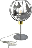 Stolná lampa Globus, dekoratívna, mládežnícke podkrovie, kovový drôt