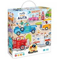 CZUCZU MOTO PUZZLE CARS CARS - 40 ELEMENTOV