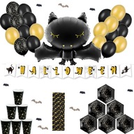 Sada HALLOWEEN netopierích balónov BANNER taniere