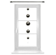 Girlanda záves SILVER BALLS 110 cm záves na OKNO