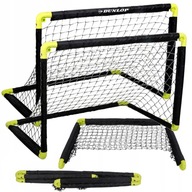 SET 2 ZÁHRADNÝCH SKLADACÍCH FUTBALOVÝCH BRÁNOK DUNLOP 90x61x59cm