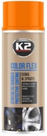 K2 COLOR FLEX Guma v spreji oranžová 400ml