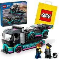 LEGO CITY 60406 ZÁVODNÉ AUTO A NÁKLADNÉ VOZÍK + LEGO TAŠKA