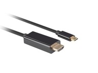 Kábel USB-CM->HDMIM 4K 60HZ 3M, čierny
