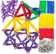 MAGNETICKÉ bloky, loptičky, TYČKY, sada MEGA CONSTRUCTOR, 250 prvkov