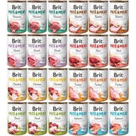 BRIT Pate & Meat Dog Mix príchutí 24x400g