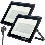 Halogénové LED FLOODLIGHT 2x 100W 9000lm zástrčka