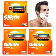 Náplne do holiaceho strojčeka Gillette Fusion5, náhradné čepieľky, ORIGINÁL V BALENÍ