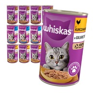 Whiskas Adult Can Can 12x400G Mokré jedlo pre mačku zmes príchutí v želé