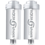 2x AQUA shock SPRCHOVÝ VODNÝ FILTER STRIEBORNÝ CHROM