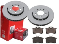 BREMBO ZADNÉ DISKY, DESTIČKY, AUDI A3 S3 8L 256MM