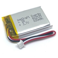 Batéria Li-Poly 600mAh 3,7V PCM NTC batéria