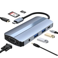 ADAPTÉR THUNDERBOLT 3 HDMI 4K VGA SD TF USB C 3.1