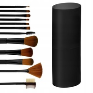 YOSHI BRUSHES MAKEUP BRUSHES v OMBRE CASE Sada čiernych štetcov čiernej farby